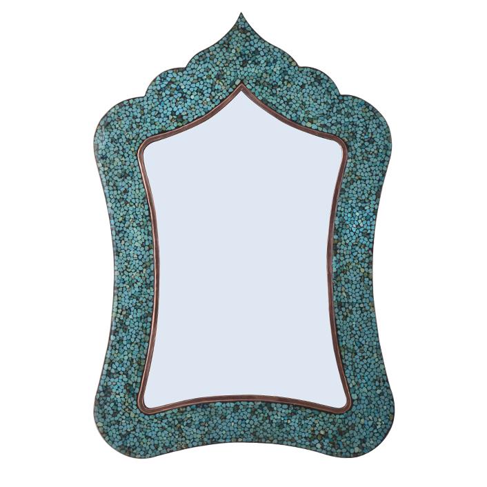 آینه فیروزه کوبی آقاجانی مدل F033